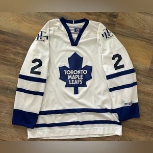 Vintage Toronto Maple Leafs CCM Luke Scheen Custom Jersey Medium